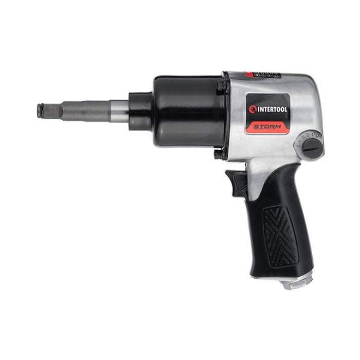Гайковерт пневматический ударный INTERTOOL PT-1103, 1/2'', 576 Нм, профессиональный, 7500 об/мин.