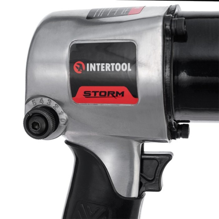 Гайковерт пневматический ударный INTERTOOL PT-1103, 1/2'', 576 Нм, профессиональный, 7500 об/мин.