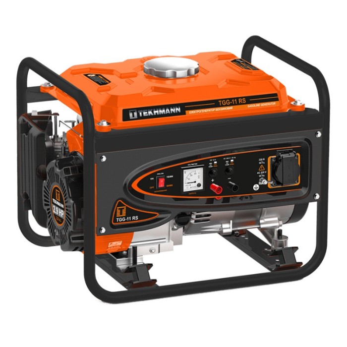 Генератор Tekhmann TGG-11 RS, 1100 Вт, 220 В, 95.5 см3, бак 6 л., мощность двигателя 2.9 л.с.