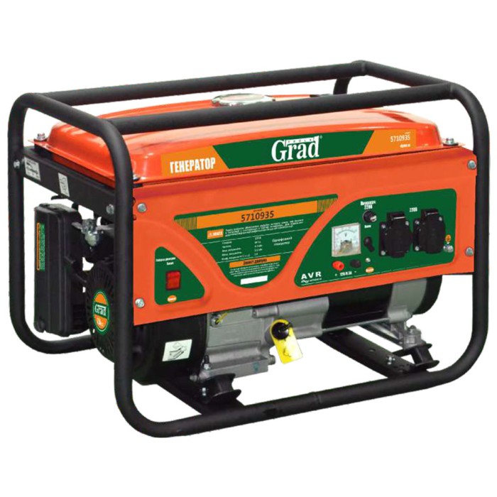 Генератор 3.0/3.3 кВт 4-тактний ручний запуск GRAD (5710935) Генератор 3.0/3.3 кВт 4-тактний ручний запуск GRAD (5710935)