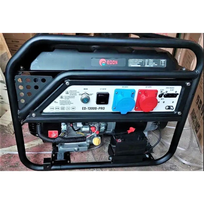 Генератор бензиновий Edon ED-13000 PRO (220/380 В, 10/11 кВт, мідна обмотка)