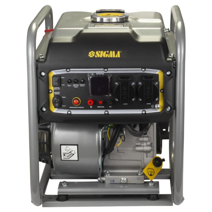 Генератор інверторний бензиновий 4.0/4.5 кВт 7 л 4-тактний ручний запуск SIGMA (5710841)