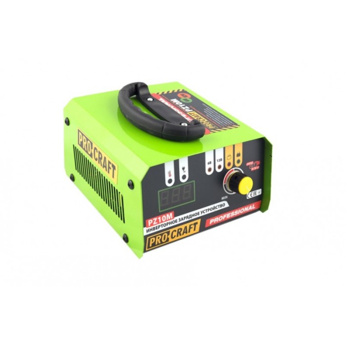 Інверторний зарядний пристрій Proсraft PZ10М, 165 Вт, 6/12 В, струм зарядки 10 А