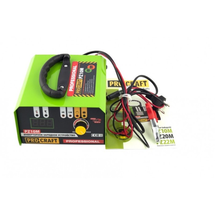 Інверторний зарядний пристрій Proсraft PZ10М, 165 Вт, 6/12 В, струм зарядки 10 А