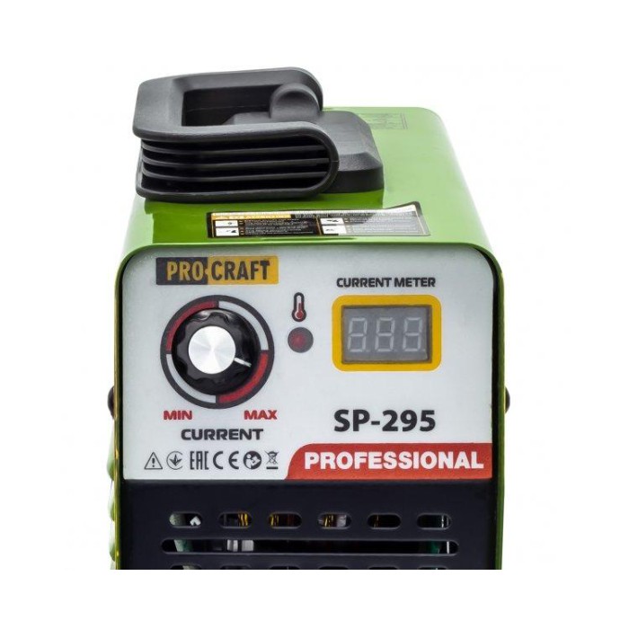 Инверторный сварочный аппарат  Procraft SP-295, диапазон тока 20-295 А, электроды 1.6-4.0 мм