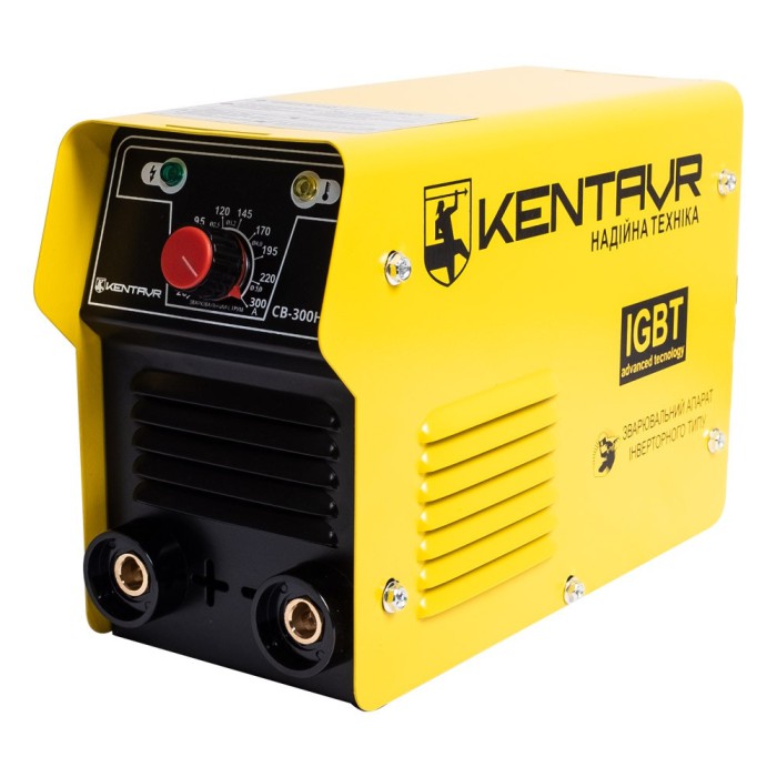 Инверторный сварочный аппарат Кентавр СВ-300НМК, 12.1 кВа, сварочный ток 20-300 А, КПД 80 %, кейс, вес 4.1 кг