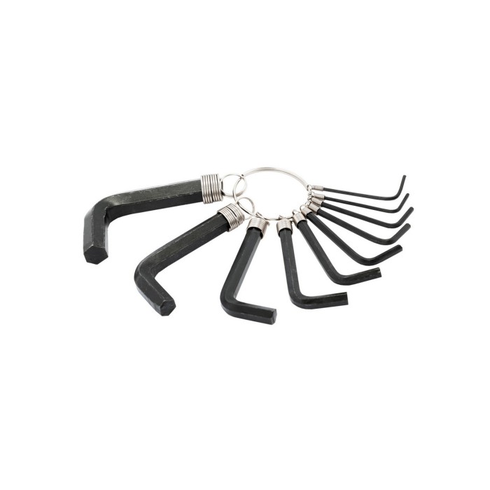 Ключи шестигранные MasterTool 75-0954, набор 10 шт CrV (1,5-10мм L38-60мм)