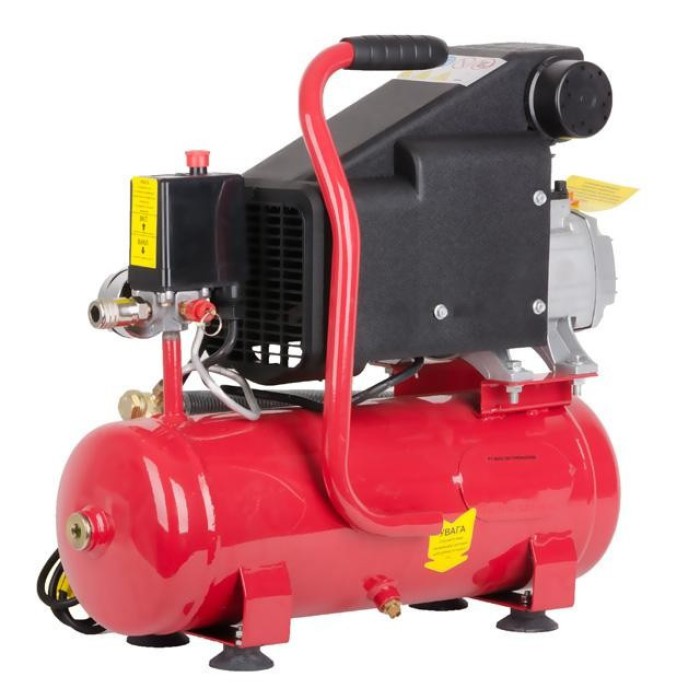 Компресор INTERTOOL PT-0002 9 л, 0.75 кВт, 220 В, 8 атм, 160 л/хв