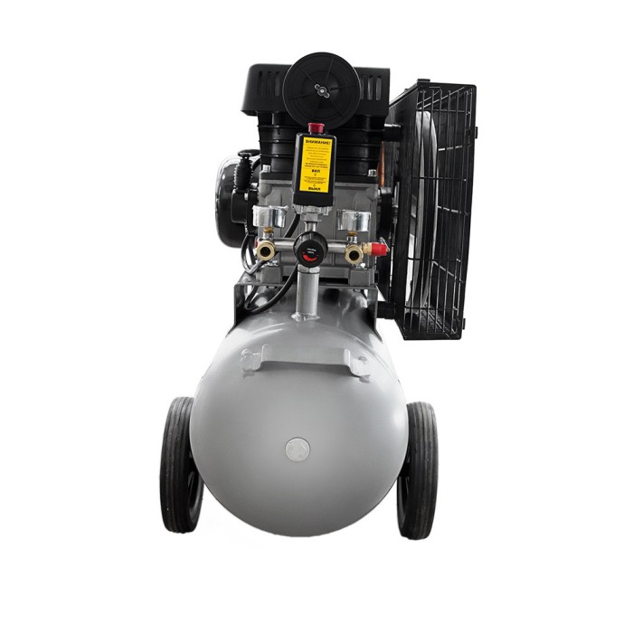 Компресор двоциліндровий ремінний 2.5 кВт 335 л/хв 10бар 50 л (2 крани) SIGMA (7044121)