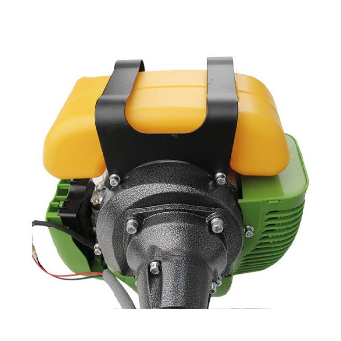 Коса бензинова Procraft T4200 PRO (3 ножа, 1 автоматична котушка) жовтий бак, додатковий победитовий ніж із підрізом трави