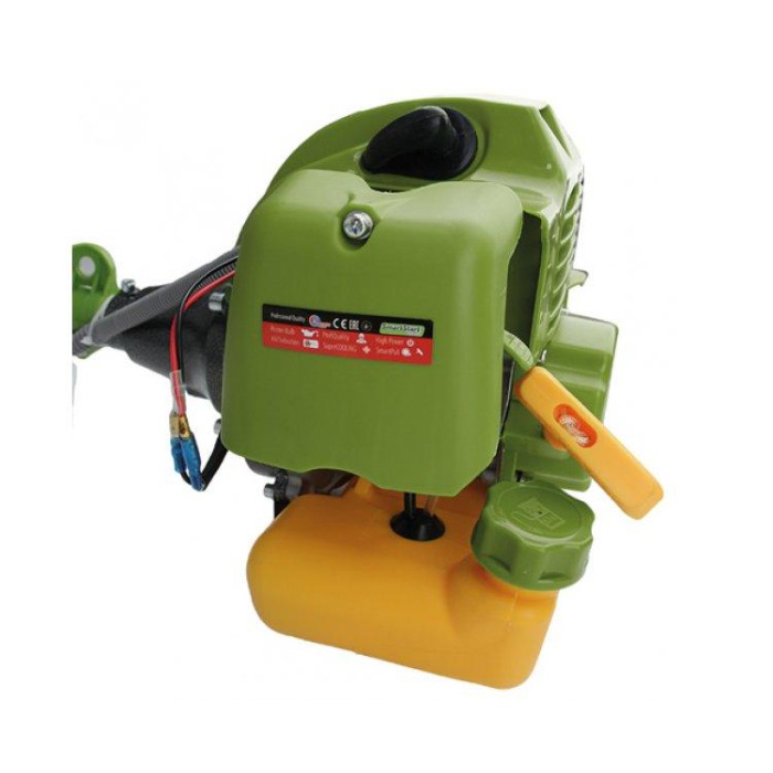 Коса бензинова Procraft T4200 PRO (3 ножа, 1 автоматична котушка) жовтий бак, додатковий победитовий ніж із підрізом трави