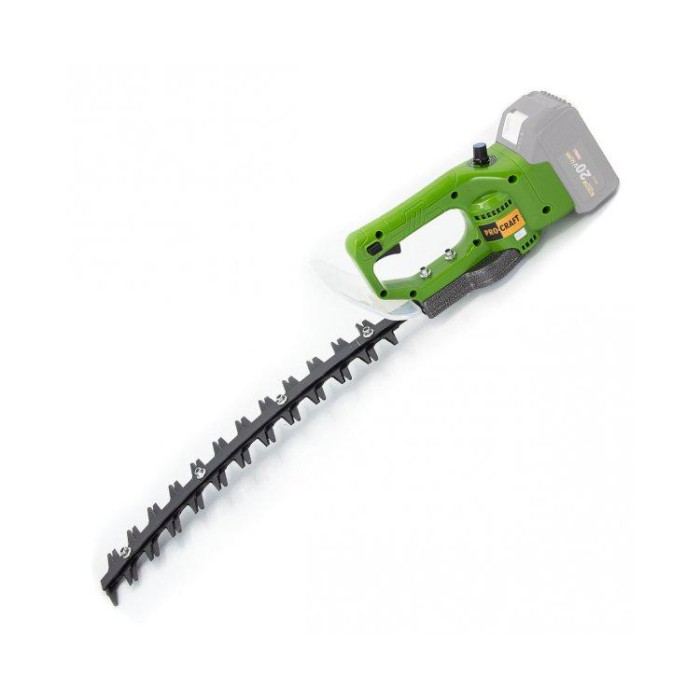 Кущоріз акумуляторний Procraft PZA20/4 без АКБ та ЗП, шина 52 см, товщина різу 11 мм