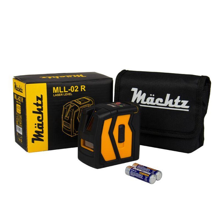 Лазерний рівень (нівелір) Mächtz MLL-02 R, 15 м, 2 проміня, червоний промінь, сумка чохол