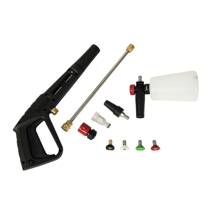 Мийка високого тиску Vitals Master Am 7.2-165w multi, 2100 Вт, 110 бар, 430 л/годину, шланг 7 м, насадки