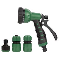 Набір для поливання: пістолет-розпилювач 7-режимний 2 конектори + адаптер (ABS+TPR) GRAD (5012505)