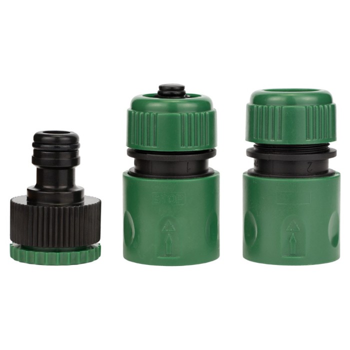 Набір для поливання: пістолет-розпилювач 7-режимний 2 конектори + адаптер (ABS+TPR) GRAD (5012505)