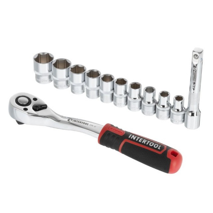Набір головок INTERTOOL ET-8014, 1/2