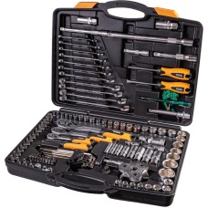 Набір ключів і насадок торцевих MasterTool 78-5121 PROFI, 1/4" - 3/8" - 1/2", тріскачка 72Т, 121 шт, кейс Набір ключів і насадок торцевих MasterTool 78-5121 PROFI, 1/4" - 3/8" - 1/2", тріскачка 72Т, 121 шт, кейс
