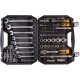 Набор ключей и насадок торцевых MasterTool 78-5182 PROFI, 1/4” - 1/2”, трещотка 72Т, 82 шт, кейс