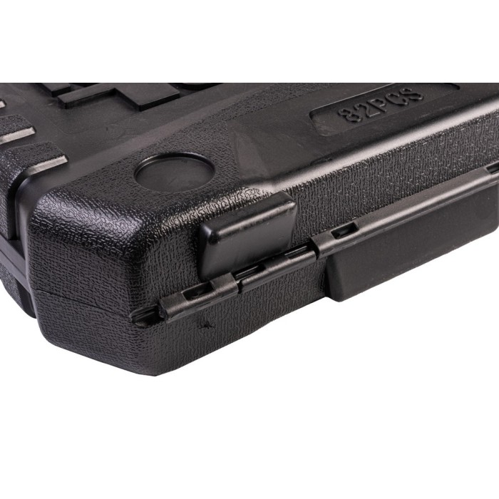 Набор ключей и насадок торцевых MasterTool 78-5182 PROFI, 1/4” - 1/2”, трещотка 72Т, 82 шт, кейс