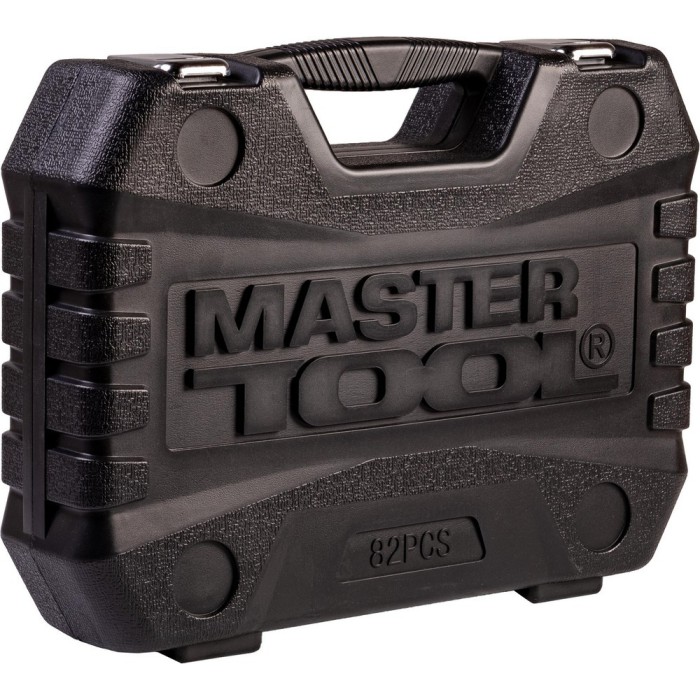 Набор ключей и насадок торцевых MasterTool 78-5182 PROFI, 1/4” - 1/2”, трещотка 72Т, 82 шт, кейс