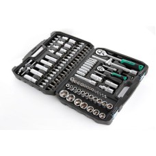 Набір насадок CrV 1/4, 1/2 (72T), 108шт (інструментів) торцевих з тріскачкою Сила 252108