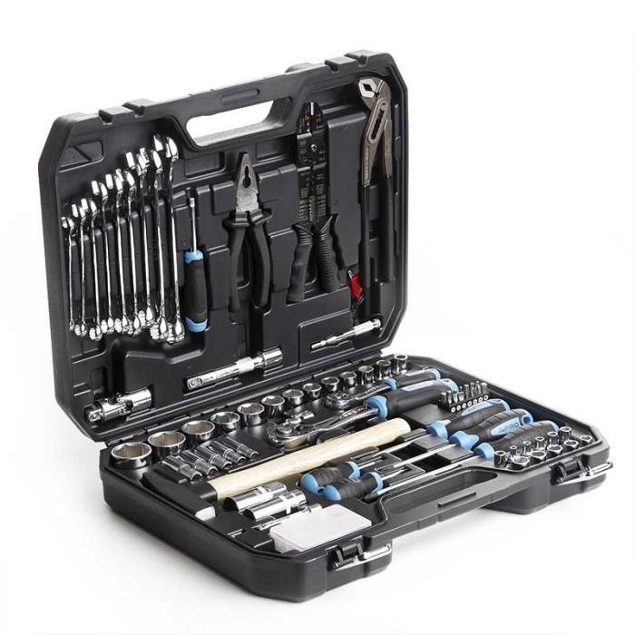 Набір насадок і інструментів CrV ¼, ½ ( 90Т) (100 шт) APRO 251400