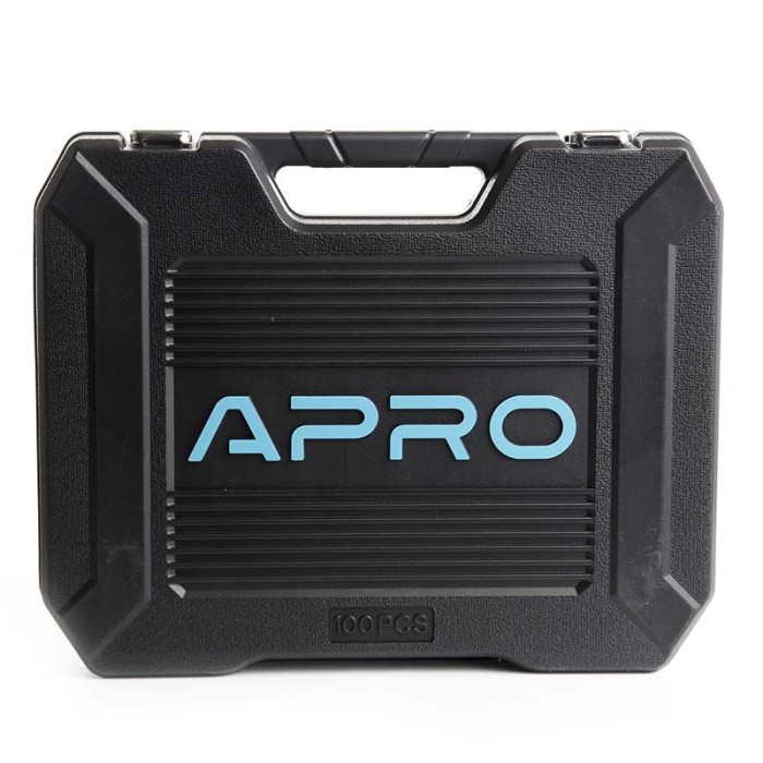 Набір насадок і інструментів CrV ¼, ½ ( 90Т) (100 шт) APRO 251400