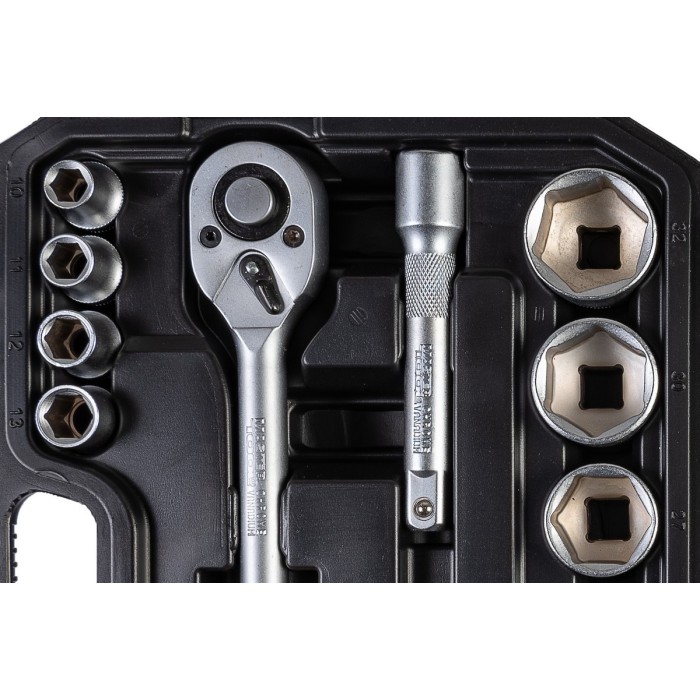 Набір насадок торцевих MasterTool 78-4021 PROFI, CrV 1/2