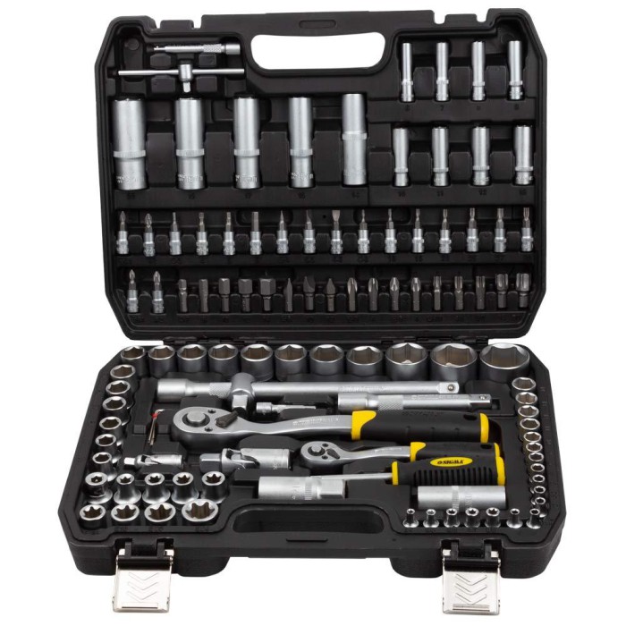 Набір насадок торцевих і біт 1/4