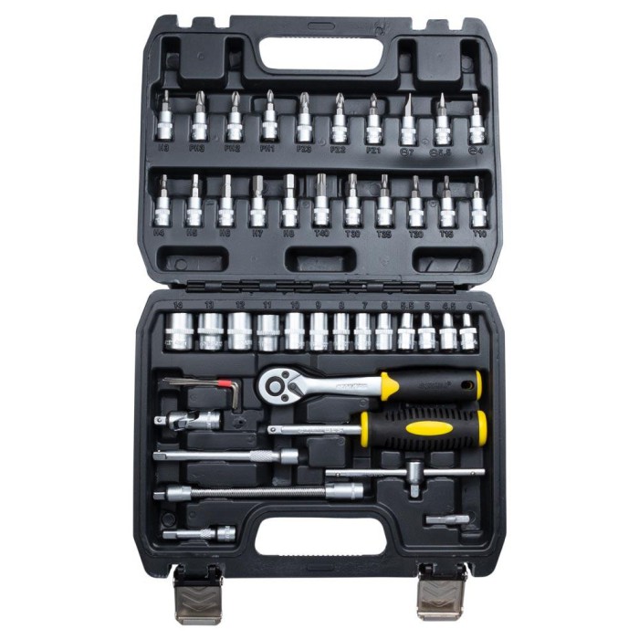 Набір насадок торцевих і біт 1/4