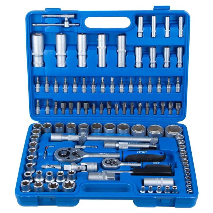 Набір насадок торцевих і біти 1/4