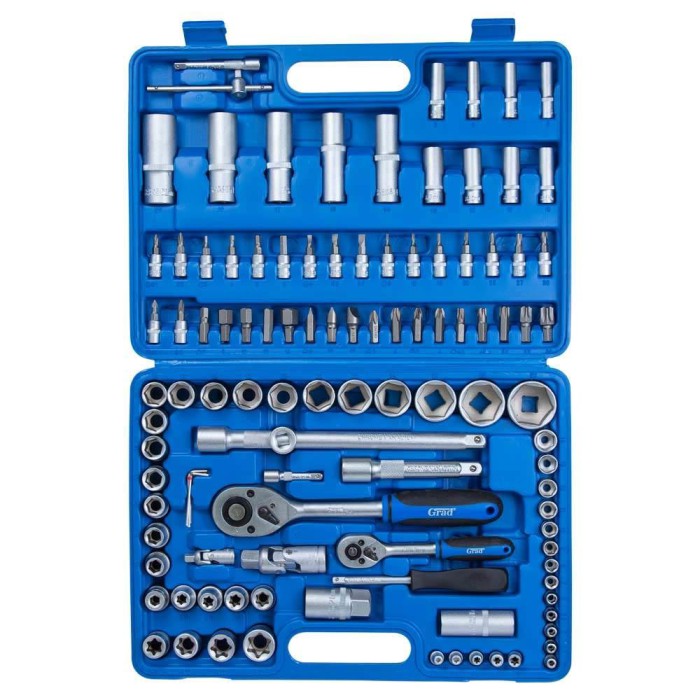 Набір насадок торцевих і біти 1/4