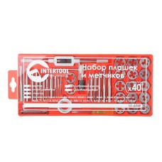 Набір плашок M3-M12 і мітчиків M3-M12, 40ед. INTERTOOL SD-8040