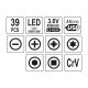 Отвертка аккумуляторная с набором бит YATO YT-27930 (Li-Ion 3.6В 450 мАч LED-подсветка HEX-1/4
