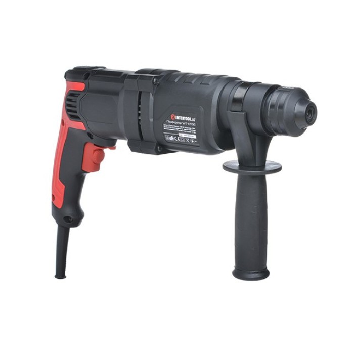 Перфоратор INTERTOOL WT-0156, 1000 Вт, 3.5 Дж, 0-1100 об/хв, 0-4700 уд/хв, 3 режиму