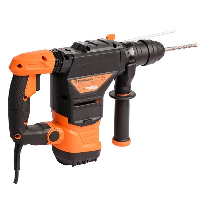 Перфоратор Tekhmann TRH-1650, SDS-plus, 1650 Вт, 850 об/хв, 4100 уд/хв, 6.5 Дж, кейс, 3 режиму Перфоратор Tekhmann TRH-1650, SDS-plus, 1650 Вт, 850 об/хв, 4100 уд/хв, 6.5 Дж, кейс, 3 режиму