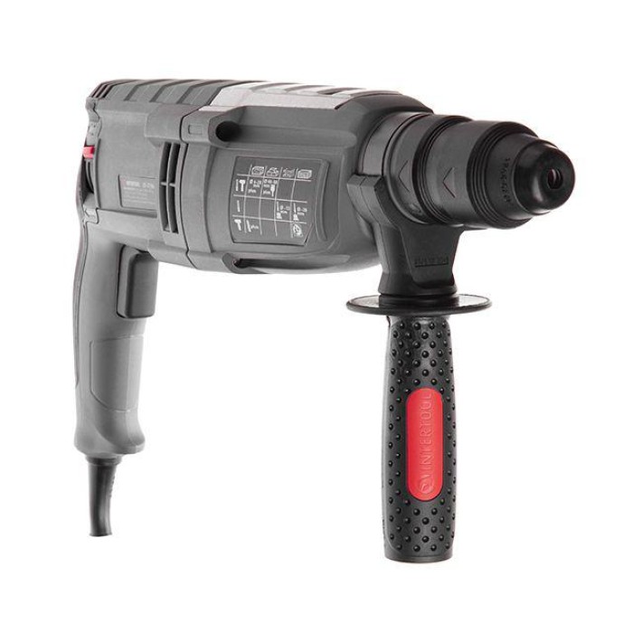 Перфоратор електричний INTERTOOL DT-0186 (1000 Вт, 3.5 Дж, 3 режими, SDS plus, знімний швидкозатискний патрон)