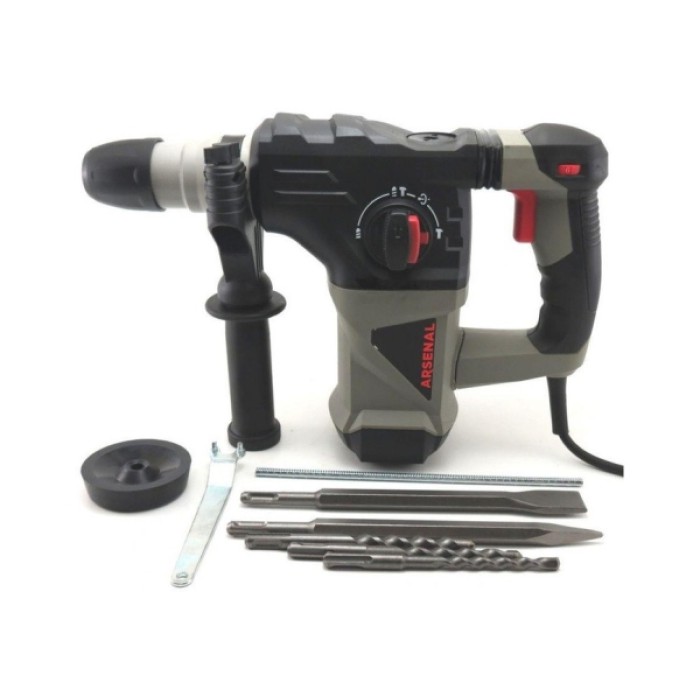 Перфоратор електричний Арсенал П-2100Е, SDS+, 2100 Вт, 850 об/хв, 4000 уд/хв, 4.8 Дж, 3 режими, кейс