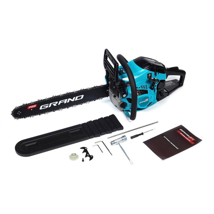 Пила бензинова Grand БП-5800, 52 см. куб., шина 450 мм., бак 550 мл.