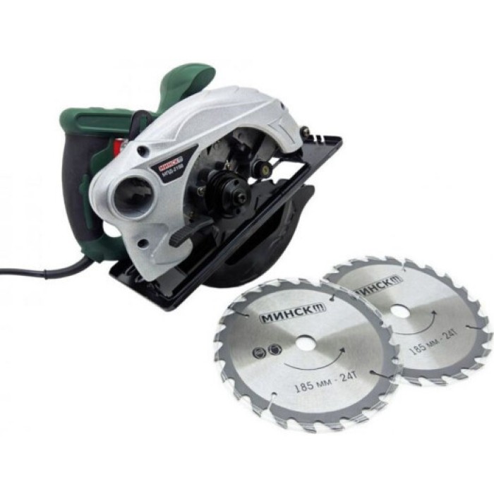 Пила дискова Мінськ МПД-185/2150 (185 мм, 2 диска в комплекті) Пила дискова Мінськ МПД-185/2150 (185 мм, 2 диска в комплекті)