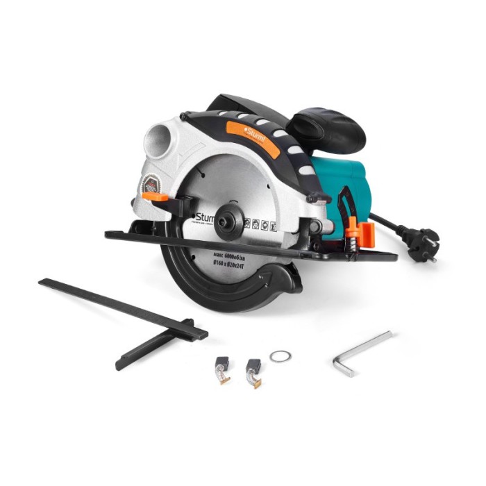 Пила дискова (циркулярна) Sturm CS5016, диск 160 мм, 1400 Вт, 4700 об/хв, глибина пропилу 45 мм