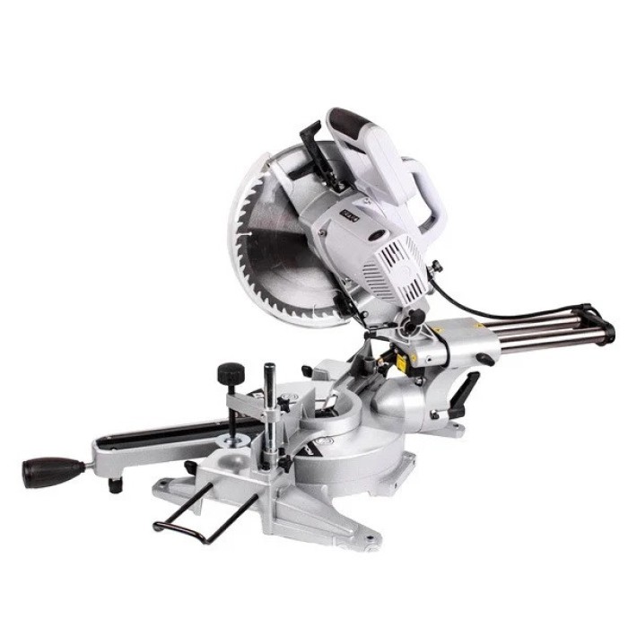 Пила торцювальна Елпром ЕПТ-255П, диск 255 мм, 2200 Вт, 5000 об/хв, протяжка, лазер, глибина реза 90 мм