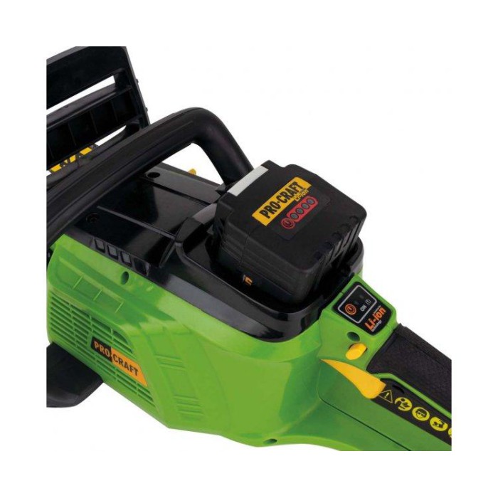 Пила ланцюгова акумуляторна PROCRAFT PKA-40Li з АКБ та зарядним пристроєм (45 хвилин безперервної роботи)