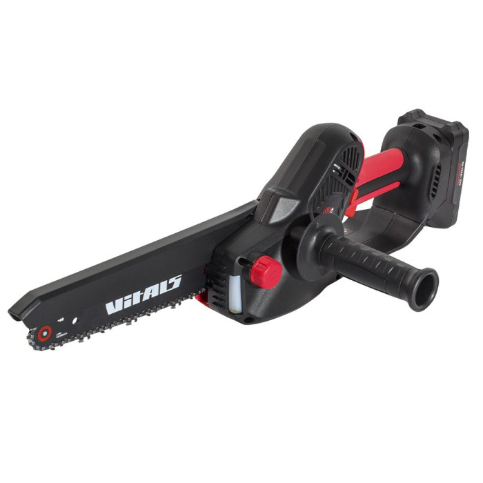 Пила ланцюгова акумуляторна (сучкоріз) Vitals AKZ 1820n Kit, 18 В, 2 А/год, шина 200 мм, 1 АКБ