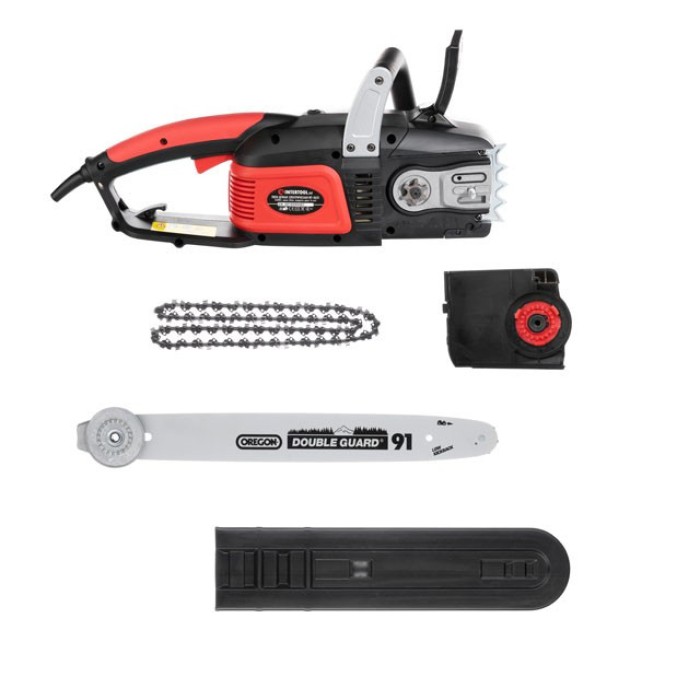 Пила ланцюгова електрична INTERTOOL WT-0625, 2400Вт, шина 40см, плавний пуск, SDS-система натягування ланцюга