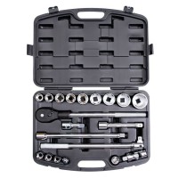Профессиональный набор инструмента INTERTOOL ET-6023, 3/4'', 20 ед (гол.19-50 мм) пластиковый кейс