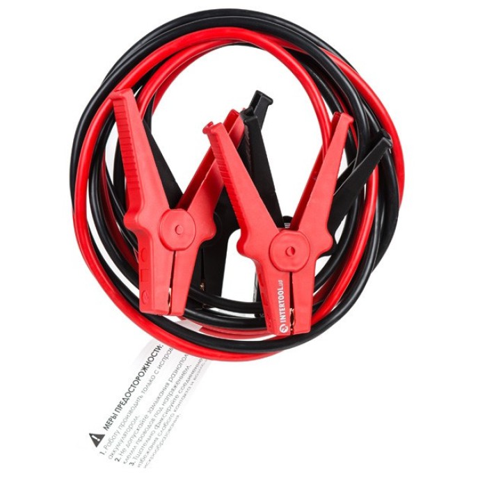 Пусковые провода INTERTOOL AT-3045, 500 А, 2.5 м, до -40°C, чехол