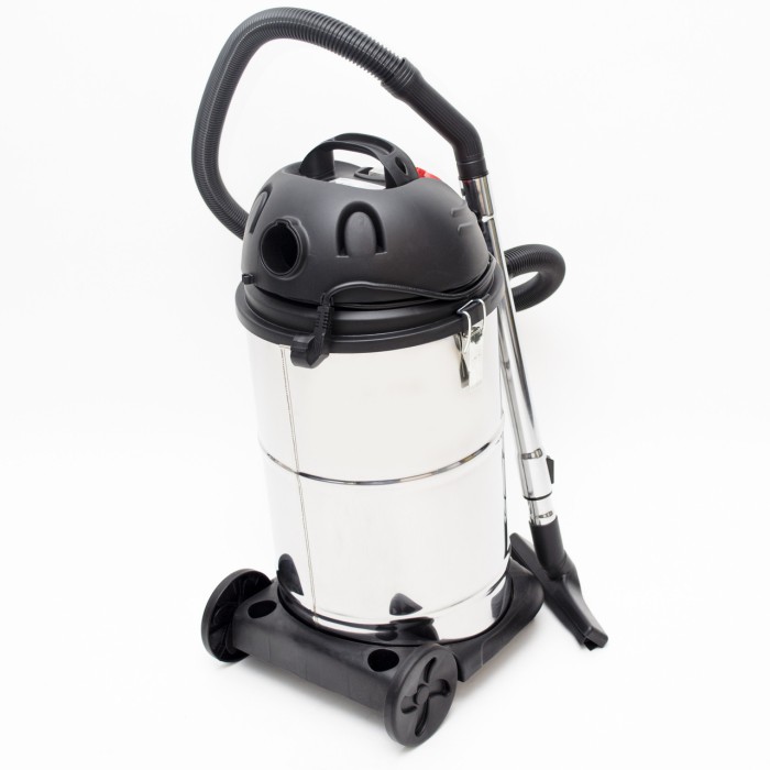 Пилосос будівельний INTERTOOL DT-1030, 30 л., нерж. сталь, 1400 Вт, вбудована розетка