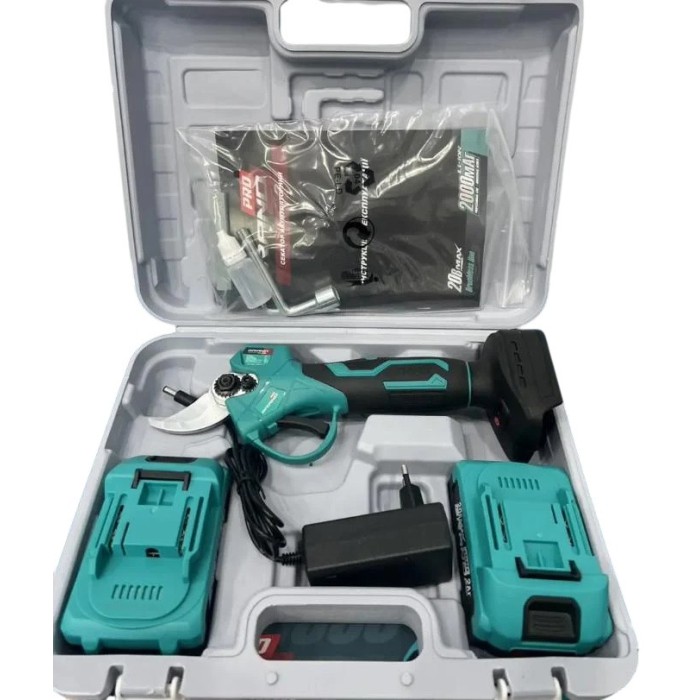 Секатор акумуляторний Grand CA-20BL, безщітковий двигун, 20 В, 2 А\год, 2 АКБ, кейс